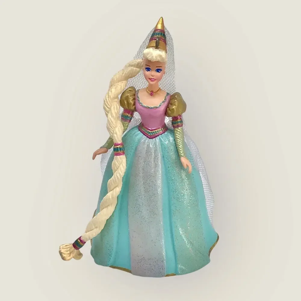 Hallmark Barbie as Rapunzel Christmas Ornaments Vintage 1997